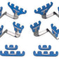 Moroso MO72130 Spark Plug Lead Separators 7-9Mm Chrome/Blue Ford 289-351W V8