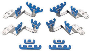 Moroso MO72130 Spark Plug Lead Separators 7-9Mm Chrome/Blue Ford 289-351W V8