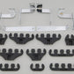 Moroso MO72133 Ford 289-351W V8 Spark Plug Lead Separators 7-9mm Chrome/Black