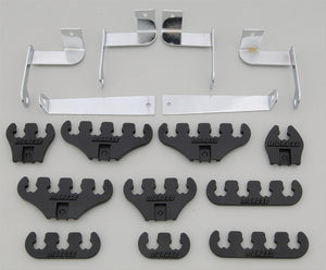 Moroso MO72133 Ford 289-351W V8 Spark Plug Lead Separators 7-9mm Chrome/Black