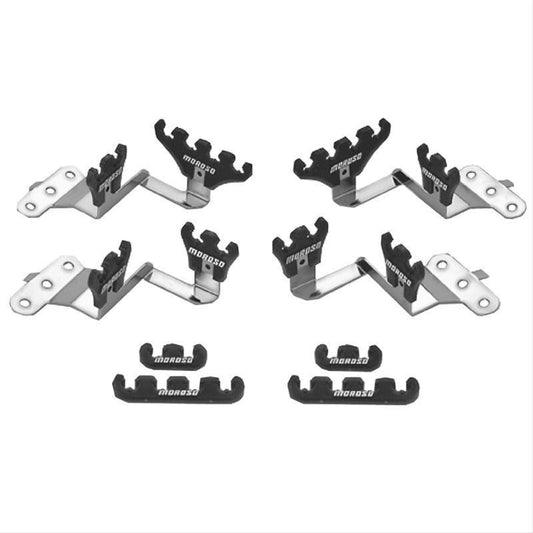 Moroso MO72143 Spark Plug Lead Separators Mo72143 Black Suit 7-9Mm Chev Centre Bolt