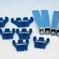 Moroso MO72150 Universal Spark Plug Lead Separators Suit 7-9Mm Blue/Chrome