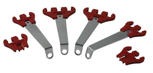 Moroso MO72151 Chevy SB Ignition Lead Loom Kit Suit 7 - 9Mm Leads Chrome/Red