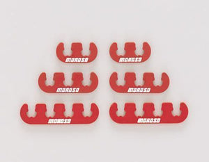 Moroso MO72161 Spark Plug Lead Separators Red Suit 7 - 9Mm Wires