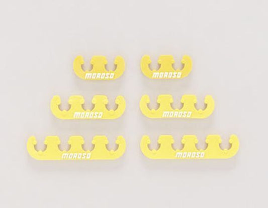 Moroso MO72162 Spark Plug Lead Separators Yellow Suit 7 - 9Mm Wires