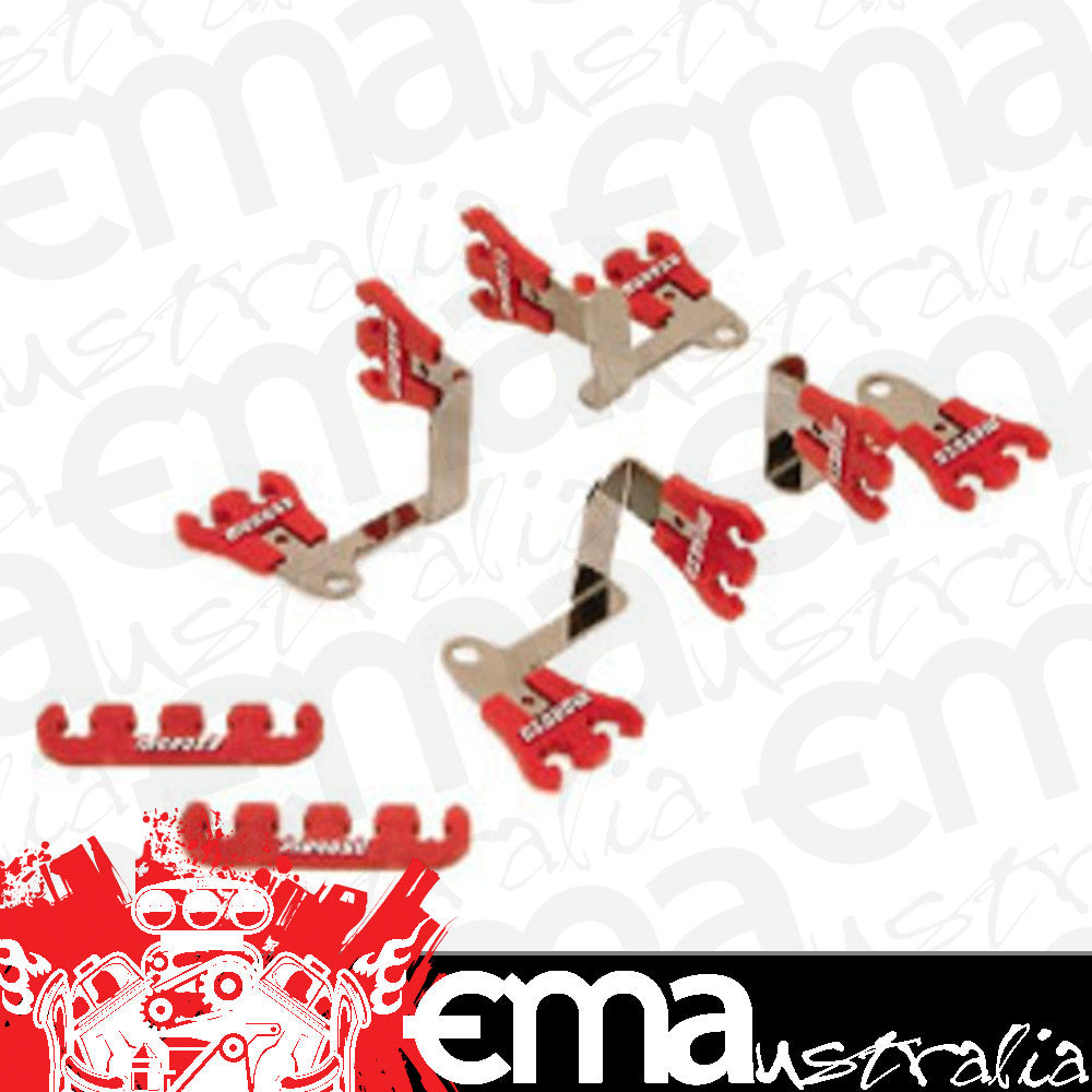 Moroso MO72176 Spark Plug Lead Separators 7-9Mm Red BB Chev