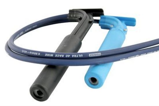 Moroso MO73808 Spark Plug Wire Set; Ultra 40 Race Wire; Universal Wire Set; Hemi; Short; 7 In. Overall Length Blue Insulators