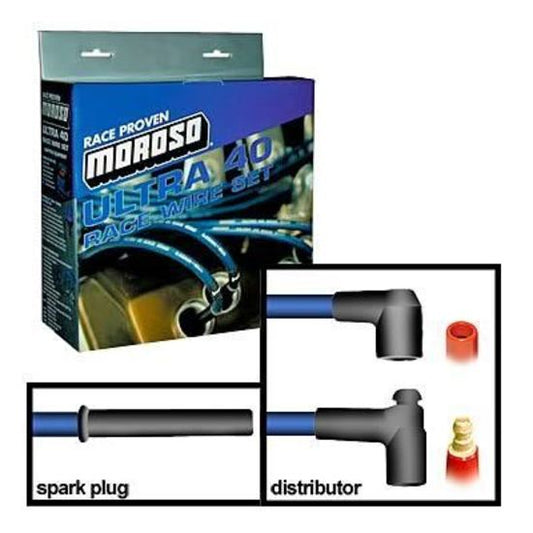 Moroso MO73811 GM LS Series Ultra 40 Universal Race Ignition Wire Set Unsleeved for Remote Coil Applications 48' Wire Length