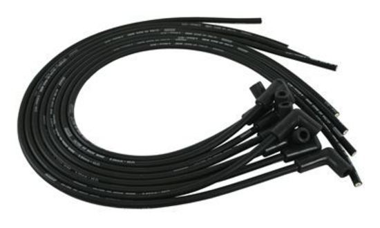 Moroso MO73814 Ultra 40 Race Wire; Universal Wire Set; 90 Deg; Black/Black Boots