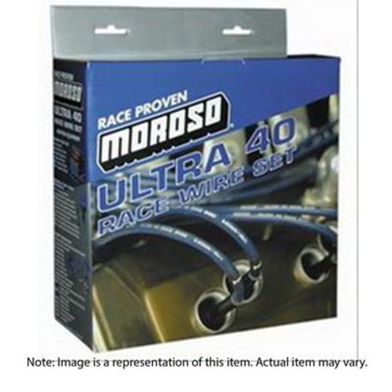 Moroso MO73816 Ultra 40 Race Wire; Universal Wire Set; 135 Deg; Black/Black Boots