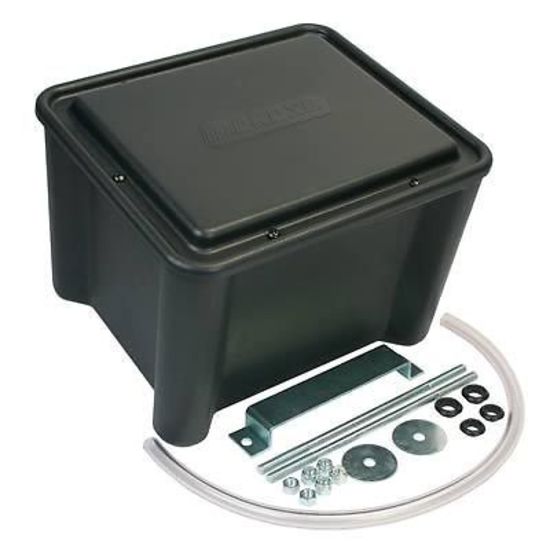 Moroso MO74051 Sealed Plastic Battery Box Black 13-1/8" X 11-1/8" X 11-1/8"