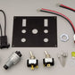 Moroso | MO74130 | Switch Panel 3 Switches Aluminium Black 4"W X 5"H
