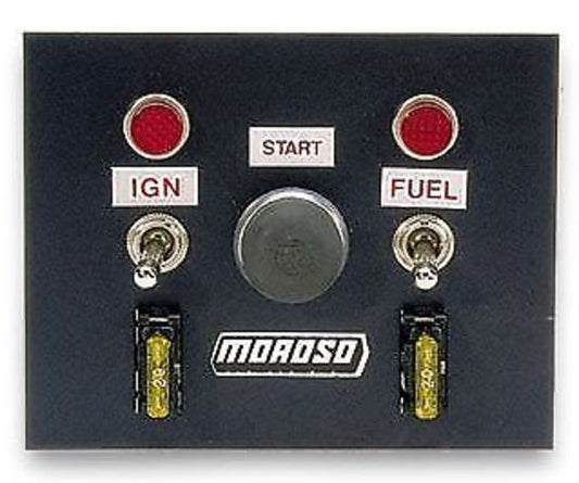 Moroso | MO74130 | Switch Panel 3 Switches Aluminium Black 4"W X 5"H