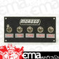 Moroso MO74136 Switch Panel Aluminium Black 5 In. Wide 2.5 In. Tall 5 Toggle Switches (each)