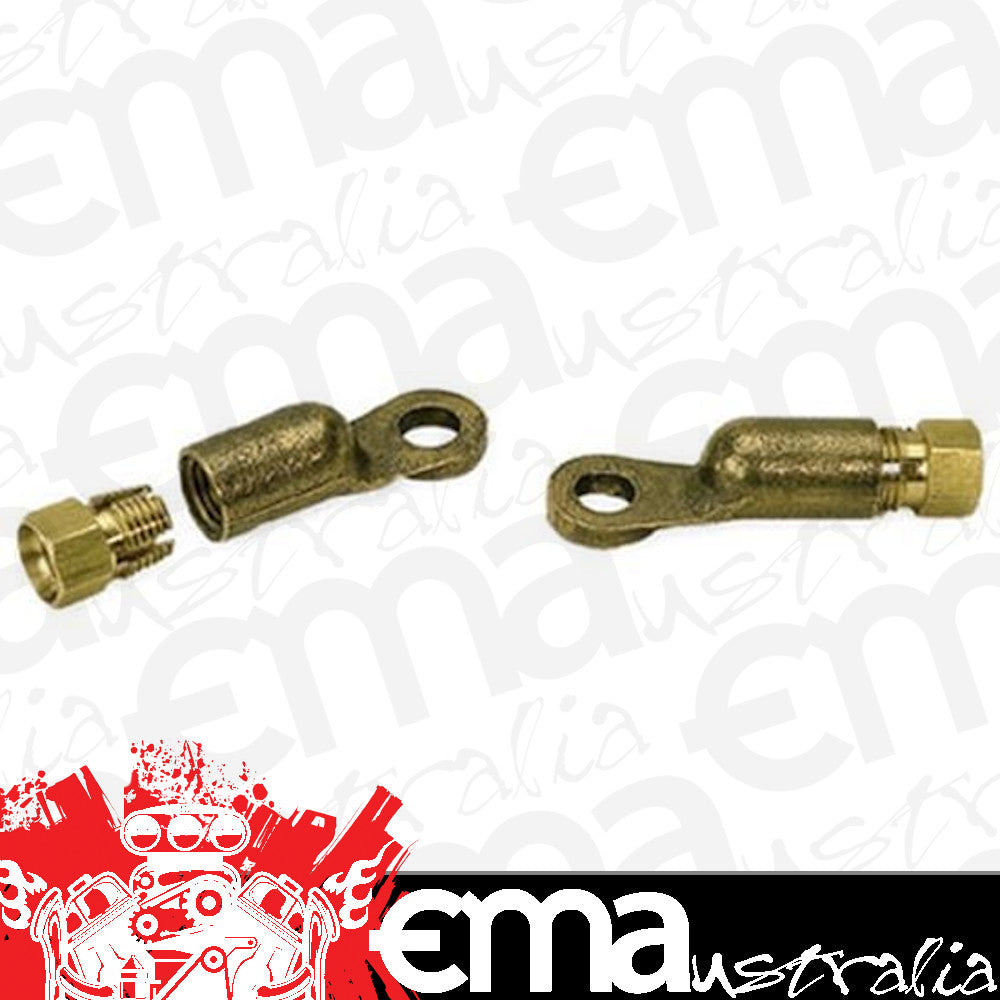 Moroso MO74170 3/8" Battery Cable Remote Fitting End Kit Brass 1 Pair