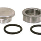 Moroso MO85280 Weld-On Filer Cap Kit Steel (1-1/4" -12 UNF Threads, 1.5" Od)