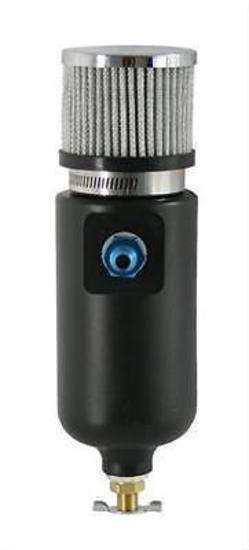 Moroso MO85406 1 Qt Breather Tank -6An Fitting 10.5" X 3.125" Black