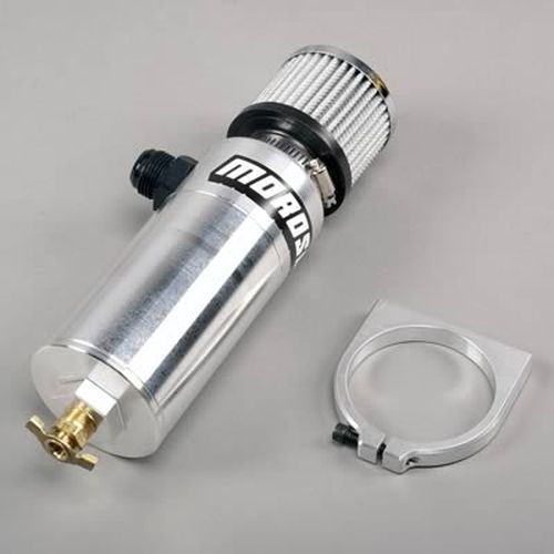 Universal Vacuum/Dry Sump Alloy Breather Tank 3-1/8"D X 11-1/2"H Round Moroso MO85500