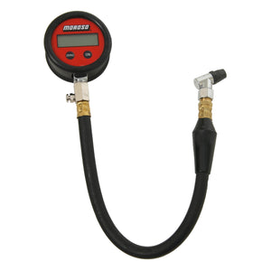 Moroso MO89574 Digital Back-Lit Tyre Pressure Gauge 0-15 PSI 16" Long Hose