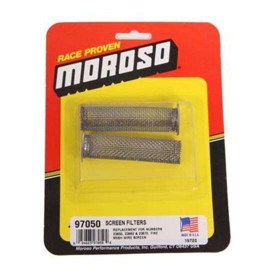 Moroso MO97050 Screen Filter Element; In-Line Screened Oil Filters Pn[23850/23860/23970];