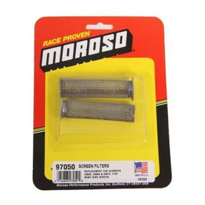 Moroso MO97050 Screen Filter Element; In-Line Screened Oil Filters Pn[23850/23860/23970];
