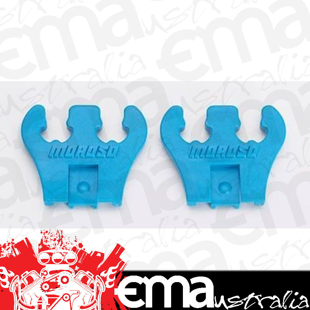 Moroso MO97830 Replacement 7-9Mm Plug Wire Loom Separator 2 Hole Blue 1 Pair