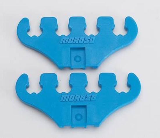 Universal 7-9mm Plug Wire Diameter Wire Separator Material: Polymer Replacement Loom Separators 4 Hole Blue 7 9Mm Wires Moroso MO97832