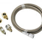 Aeroflow AF30-3006 -3AN x 6Ft Braided SS Line Kitwith Fittings Included