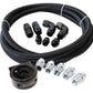 Aeroflow AF30-4000 Universalersal Oil Cooler Line Kit 3/4-" 13/16" M18 M20 & M22