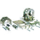 Competition Engineering MOC2030 Housing Mounts Gold Iridited Floating Bolt-On Axle Tube 3 In. Outside Diameter Kit