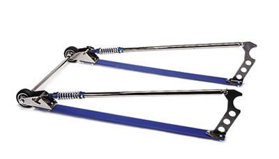 Competition Engineering MOC2039 Wheel-E-Bars Professional Chrome Plated/Blue Anodized Finish Weld-On Kit