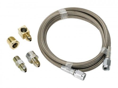 Aeroflow AF30-4004 -4AN x 4Ft Braided SS Line Kitwith Fittings Included