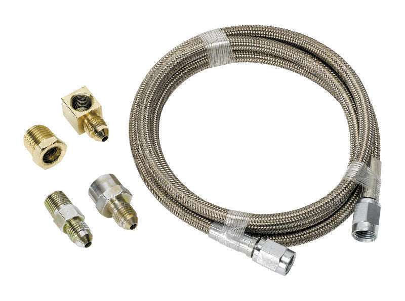 Aeroflow AF30-4006 -4AN x 6Ft Braided SS Line Kitwith Fittings Included
