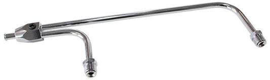 Aeroflow AF30-4160 Chrome Fuel Rail 8-21/32" Betwen Inlets Vac Secondarys 3/8"