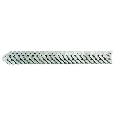 Competition Engineering MOC3172 Roll Bar Gussets; 1/8 In. Mild Steel w/Lightening Holes; 1.25 In. x 2.25 In.; Welding Required; Qty. 25;