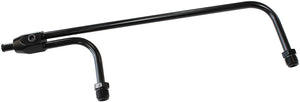 Aeroflow AF30-4160BLK Black Fuel Rail 8-21/32" Betw En Inlets Vac Secondarys 3/8"