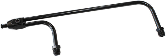Aeroflow AF30-4160BLK Black Fuel Rail 8-21/32" Betw En Inlets Vac Secondarys 3/8"