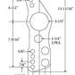 Competition Engineering MOC3429 1/4" Steel 4-Link Bracket w/O Shock Mounts