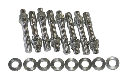 Aeroflow AF37-0601 Blower Stud Kit Silver Studs Show Set 2.8" Oal Blue