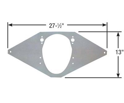 Competition Engineering MOC4003 Motor Plate Front Aluminium 0.250 In. Thick Chevrolet Small Block 90 Degree V6 (each)