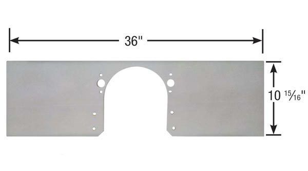 Competition Engineering MOC4005 Alloy Front Motor Plate suit Chev BB