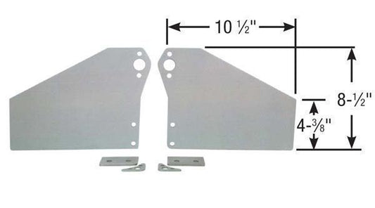 Competition Engineering MOC4006 2 Pce Alloy Front Motor Plate suit Chev SB