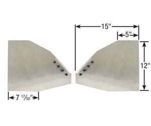 Competition Engineering MOC4011 Front Motor Plate Ford Fe 352-428 2-Piece Dimensions: 15' L x 12' H