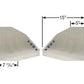 Competition Engineering MOC4011 Front Motor Plate Ford Fe 352-428 2-Piece Dimensions: 15' L x 12' H