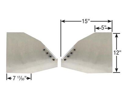 Competition Engineering MOC4011 Front Motor Plate Ford Fe 352-428 2-Piece Dimensions: 15' L x 12' H