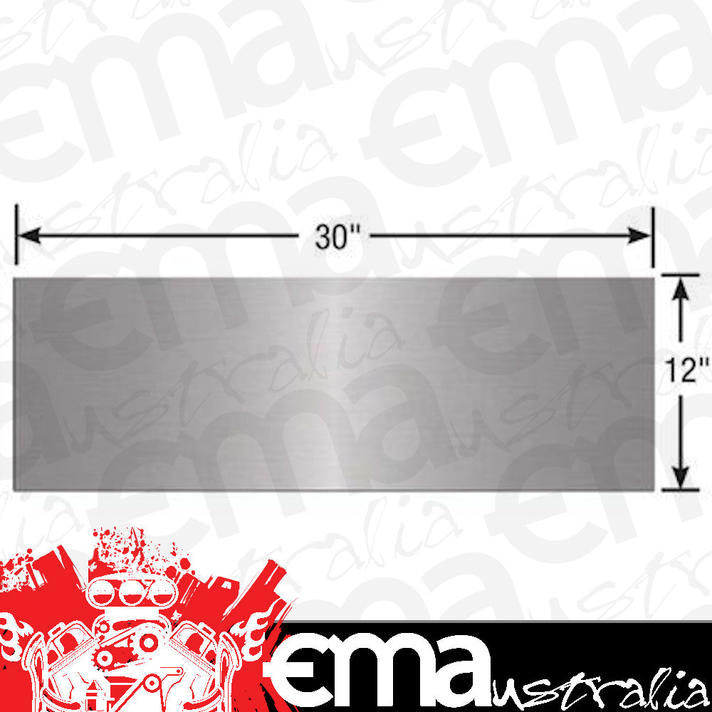 Competition Engineering MOC4014 Motor Plate Front 0.250 In. Thick Aluminium Natural 36 In. Width 12 In. HEIght (each)