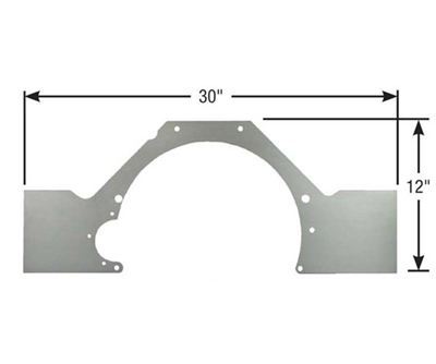 Competition Engineering MOC4023 Motor Plate Mid-Mount 0.188 In. Thick Aluminium Ford Modular V8 (each)