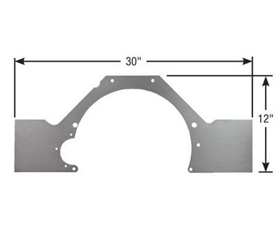 Competition Engineering MOC4024 Motor Plate Mid-Mount Steel 0.090 In. Thick Ford Modular V8 (each)