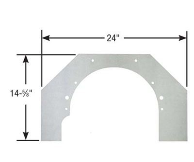 Competition Engineering MOC4025 Motor Plate Mid-Mount Aluminium 0.188 In. Thick Pontiac/Oldsmobile V8 (each)
