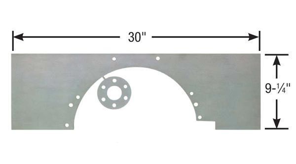 Competition Engineering MOC4035 Ford 289-351W & 351C Steel Mid Mount Motor Plate